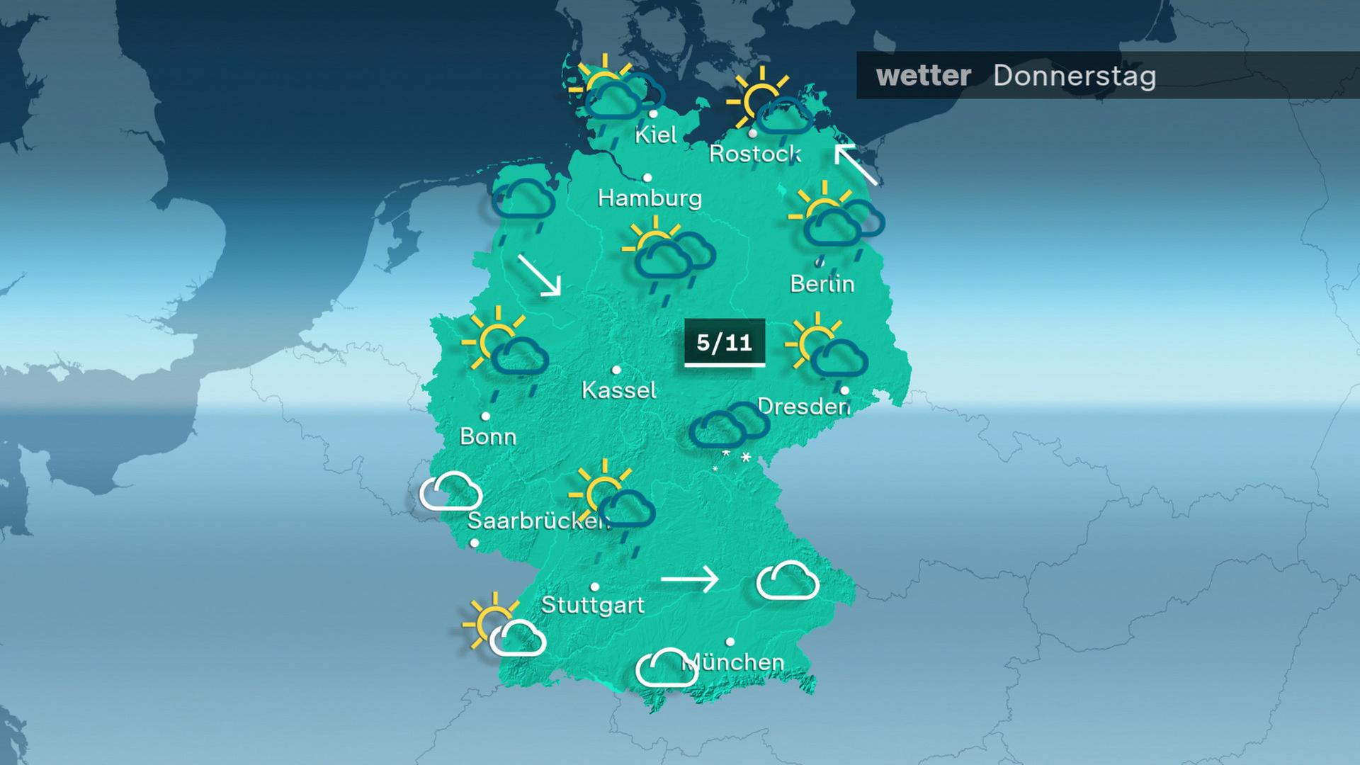 Das Wetter am Donnerstag 25.04.2024