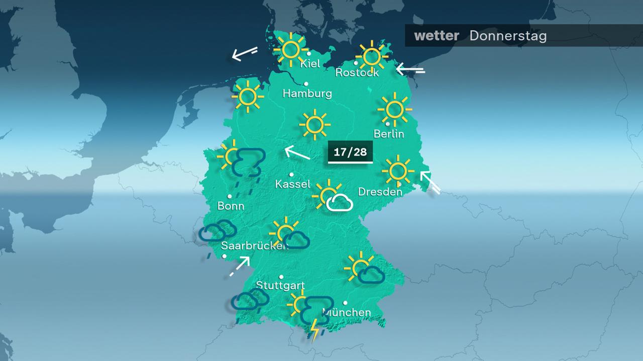 Das Wetter am Donnerstag 02.05.2024