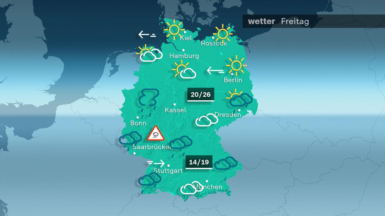 Das Wetter am Freitag17.05.2024
