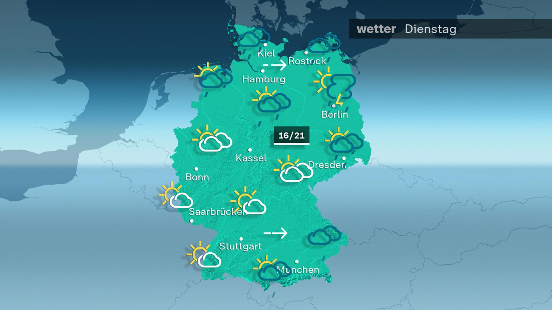 Wetterkarte: Vorhersage für den 28.05.2024