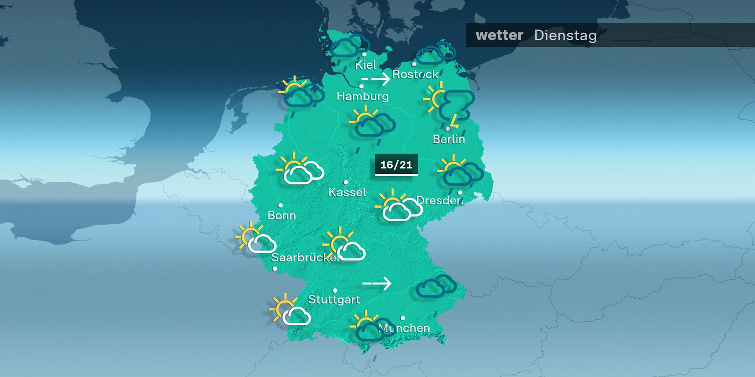 Wetterkarte: Vorhersage für den 28.05.2024