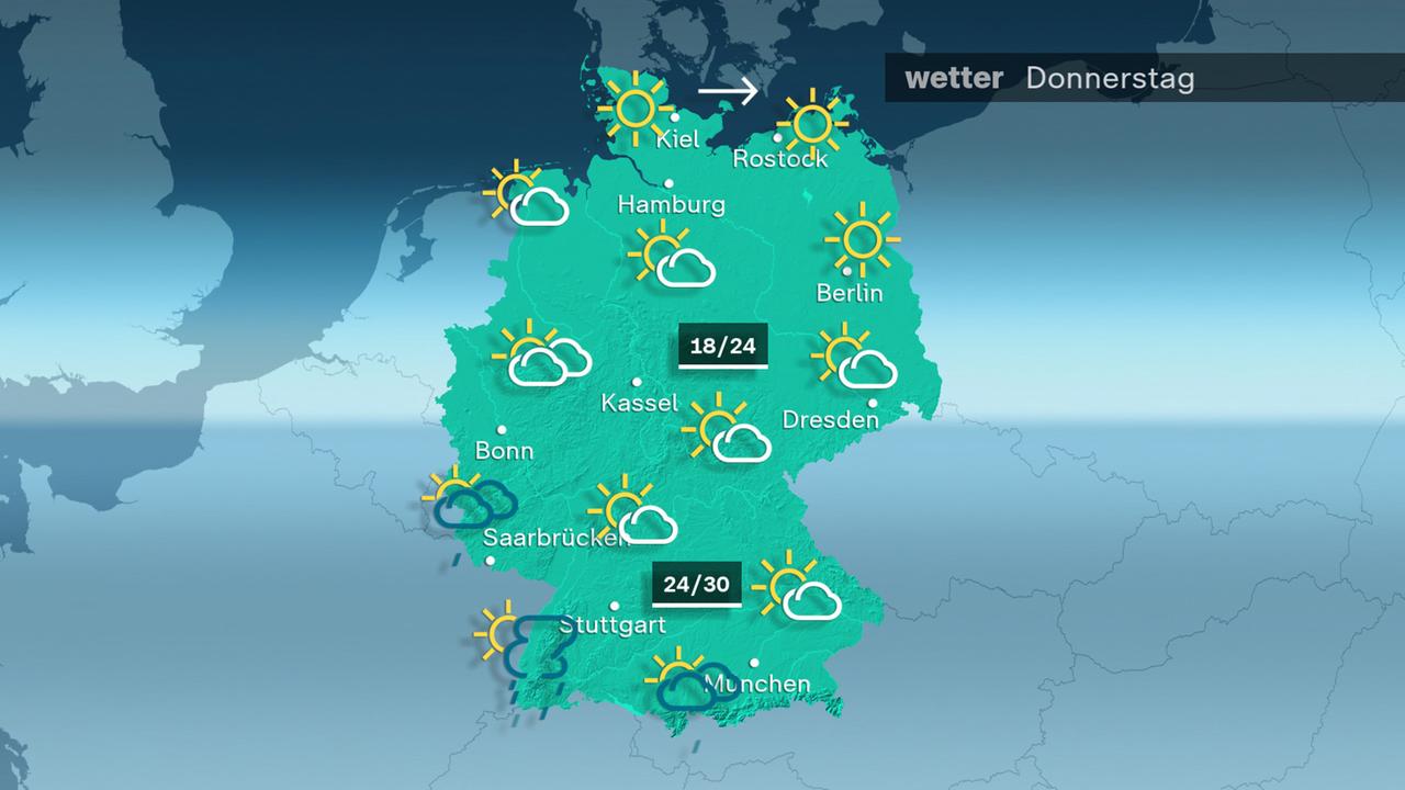 Das Wetter am Donnerstag 20.06.2024