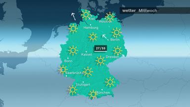Das Wetter am Mittwoch 28.08.2024