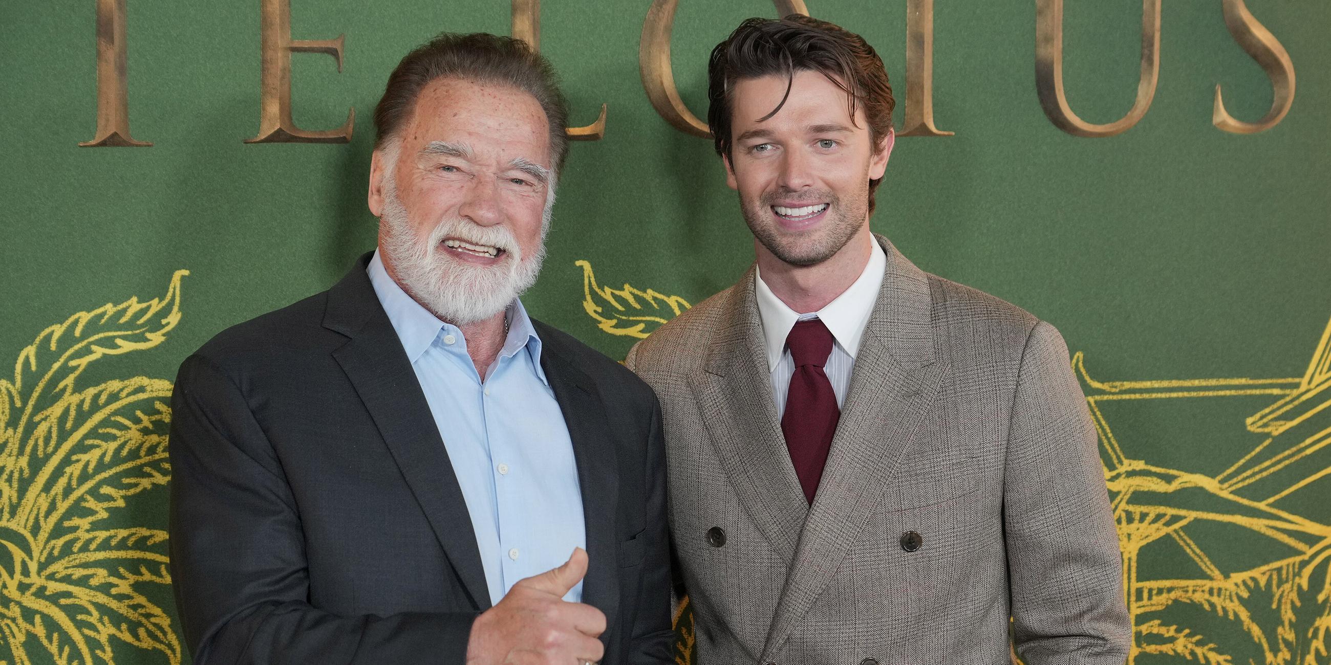 Arnold Schwarzenegger und Patrick Schwarzenegger bei der Premiere von White Lotus Staffel 3.