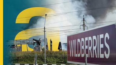 Bei einem Brand im Logistikzentrum des russischen E-Commerce-Unternehmens Wildberries