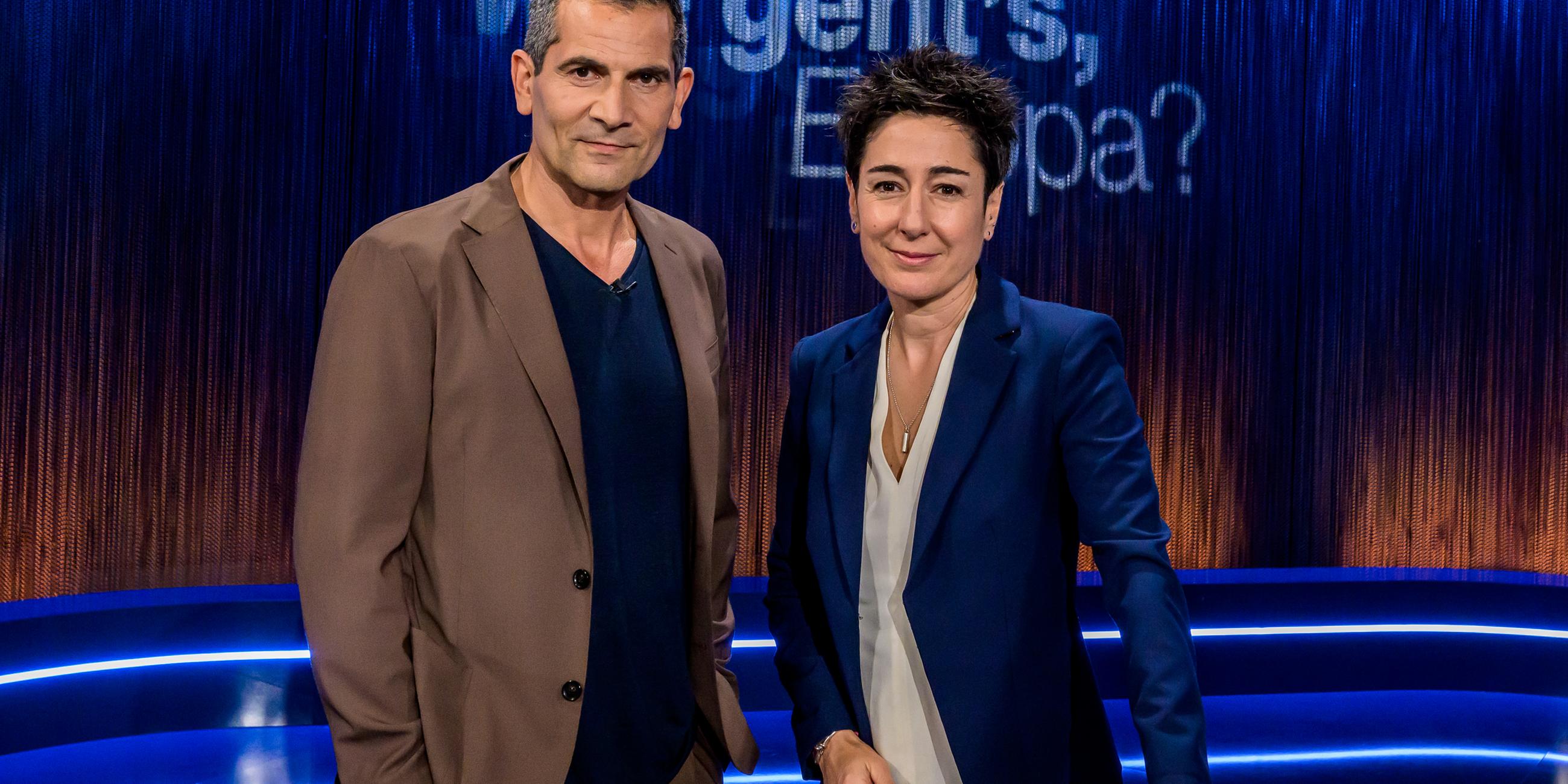 Mitri Sirin und Dunja Hayali