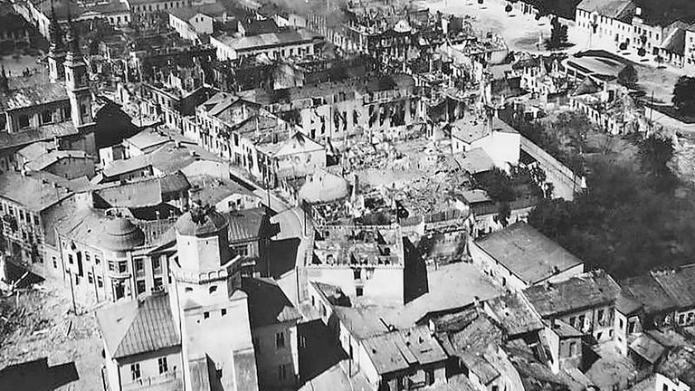 Archiv: Wielun liegt in Trümmern, am 01.09.1939