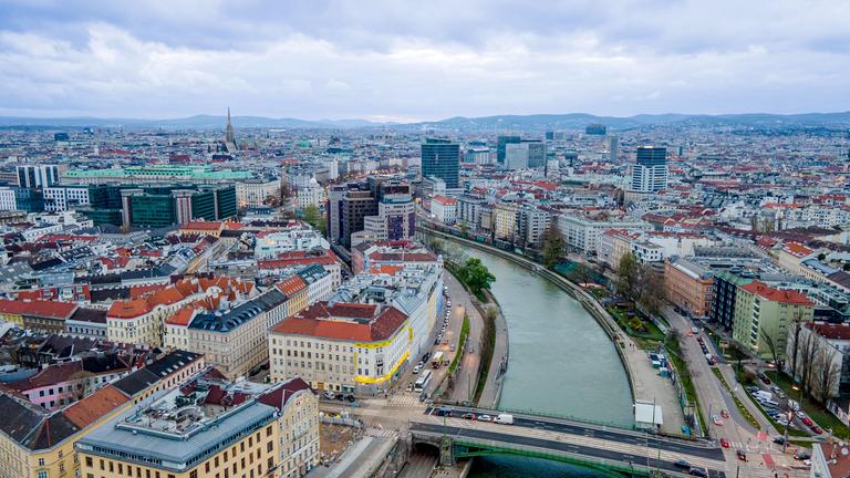 Luftaufnahme von Wien