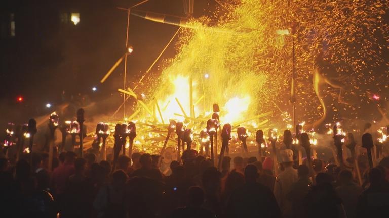 Wikinger Karneval auf den Shetland Inseln