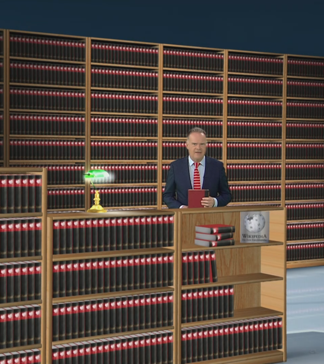 Video, das Wikipedia in Lexikonbände umrechnet