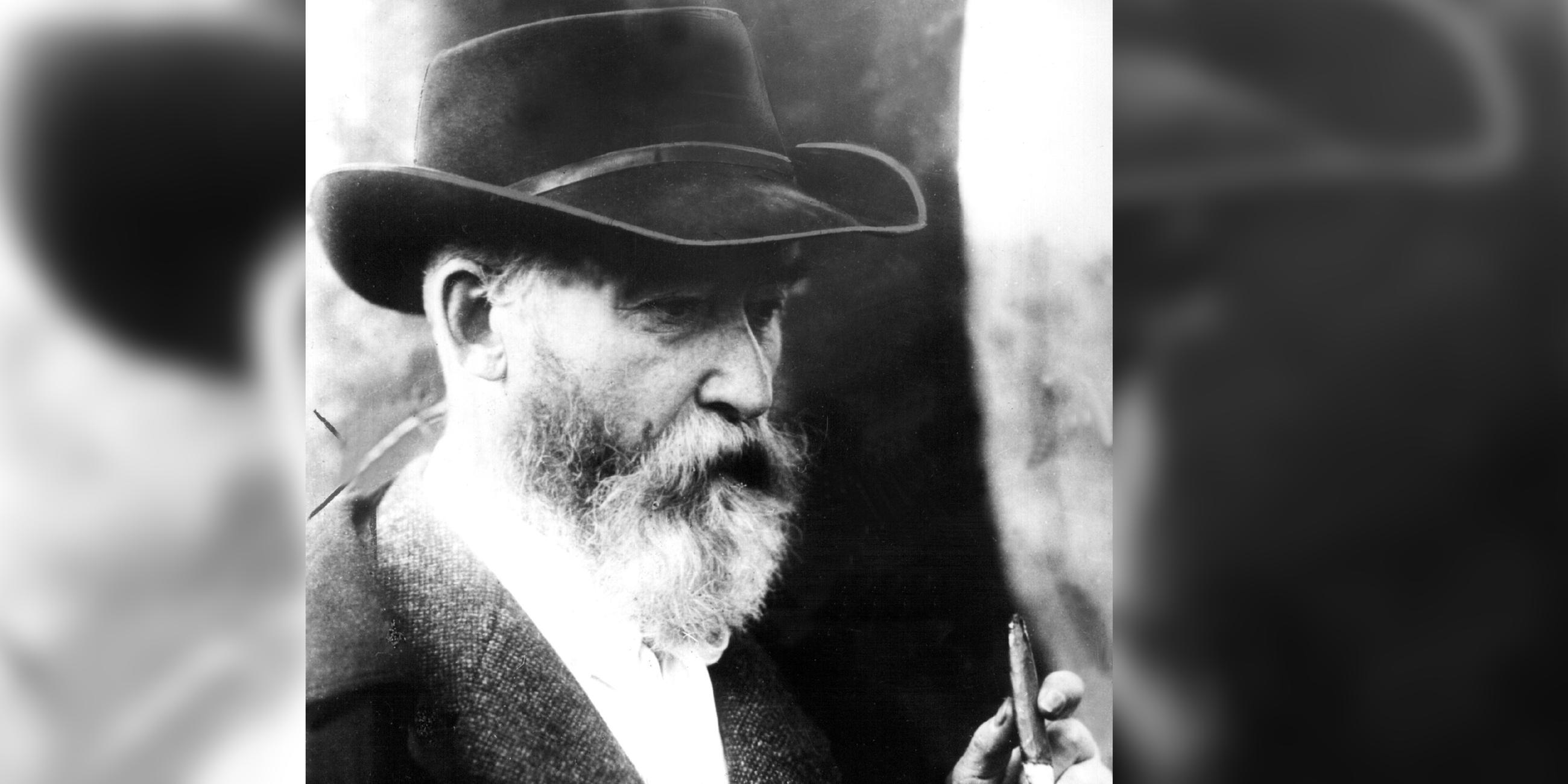 Archiv: Zeitgenössische Aufnahme des deutschen Dichters, Satirikers und Zeichners Wilhelm Busch (undatiert). 