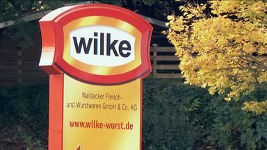 Firmenschild Wilke Fleisch- und Wurstwaren Wurstwaren GmbH & Co. KG