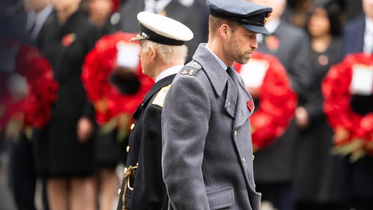 William von Großbritannien - beim Gedenken an gefallene Soldaten 2024