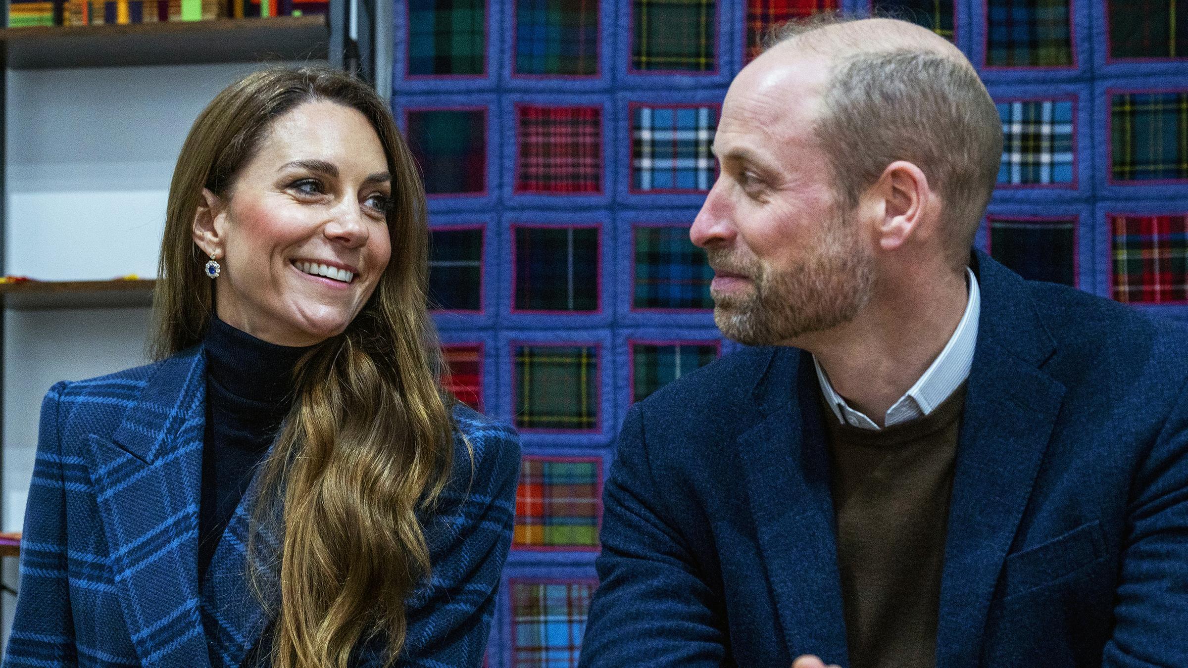 Der Prinz und die Prinzessin von Wales besuchen am 20. Januar 2026 das Handweberei-Studio und die Wohltätigkeitsorganisation Radical Weavers in Stirling, Schottland.