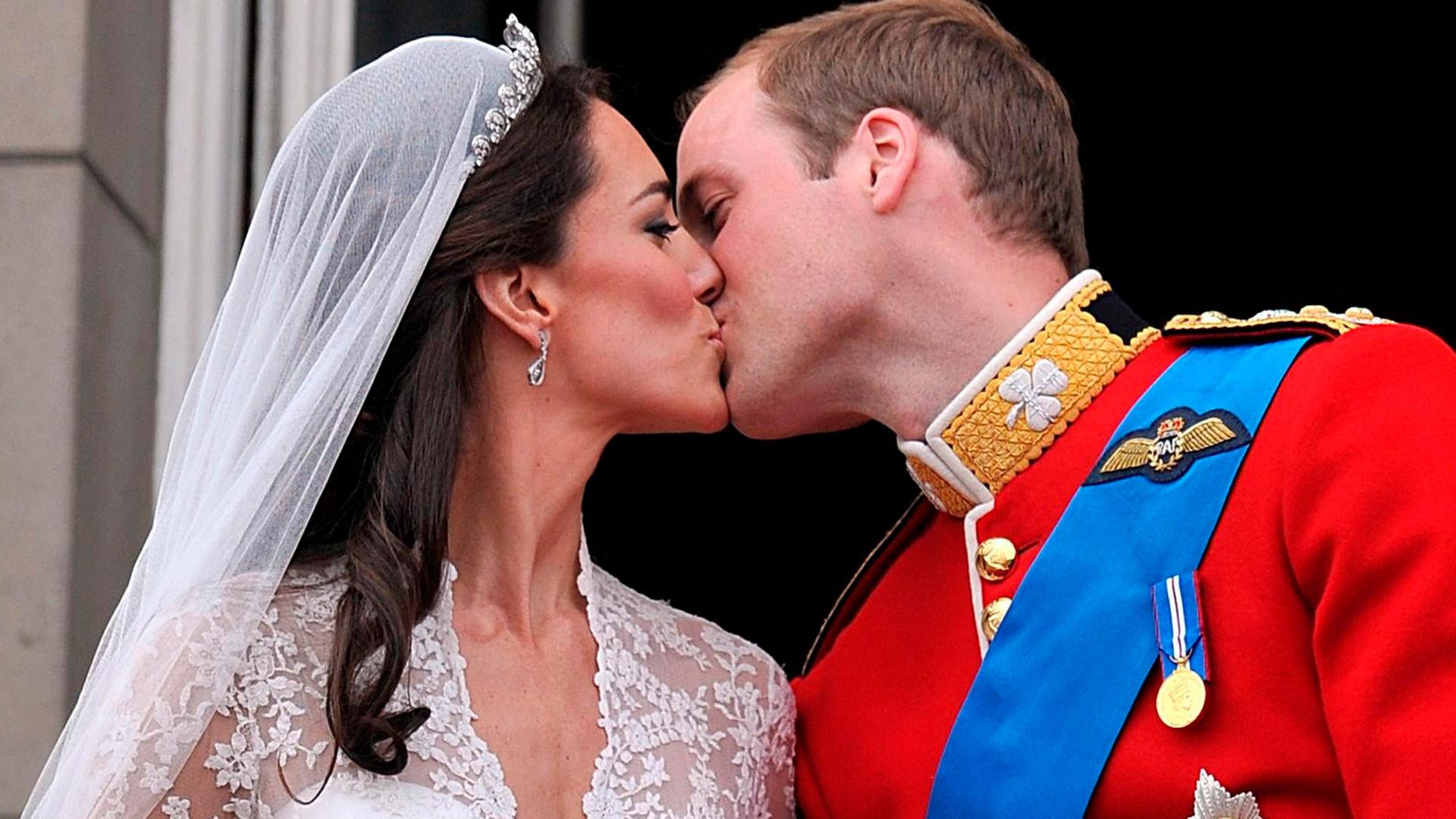 William und Kate Hochzeitskuss