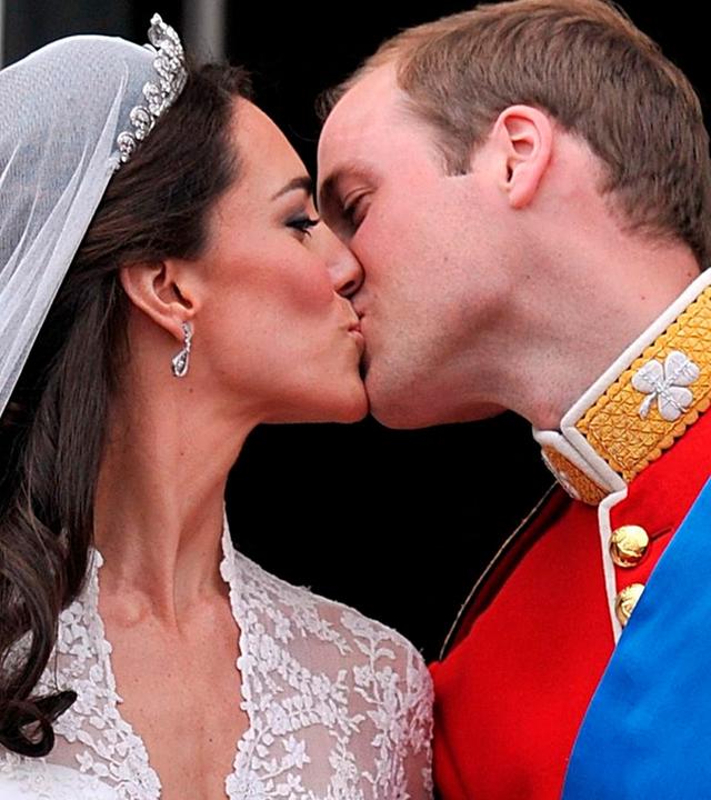 William und Kate Hochzeitskuss