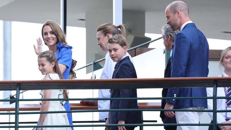 William und Kate mit Familie in Wimbledon