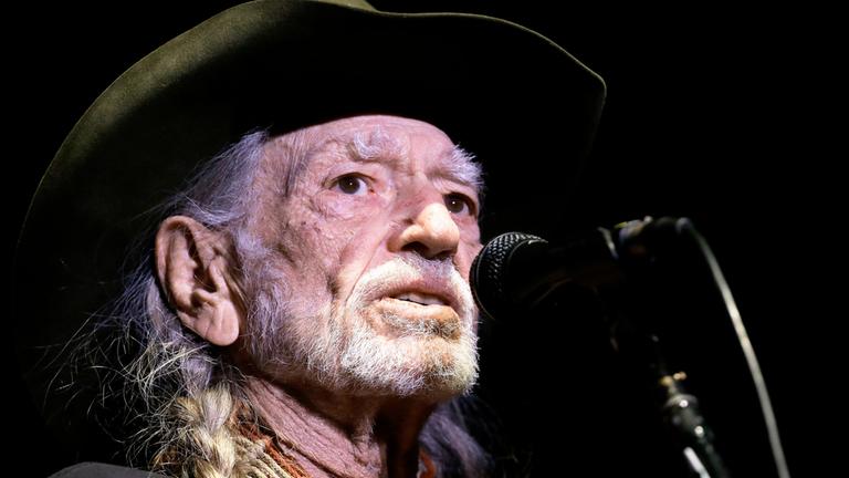 Country-Legende willie Nelson bei einer öffentlichen Veranstaltung. 
