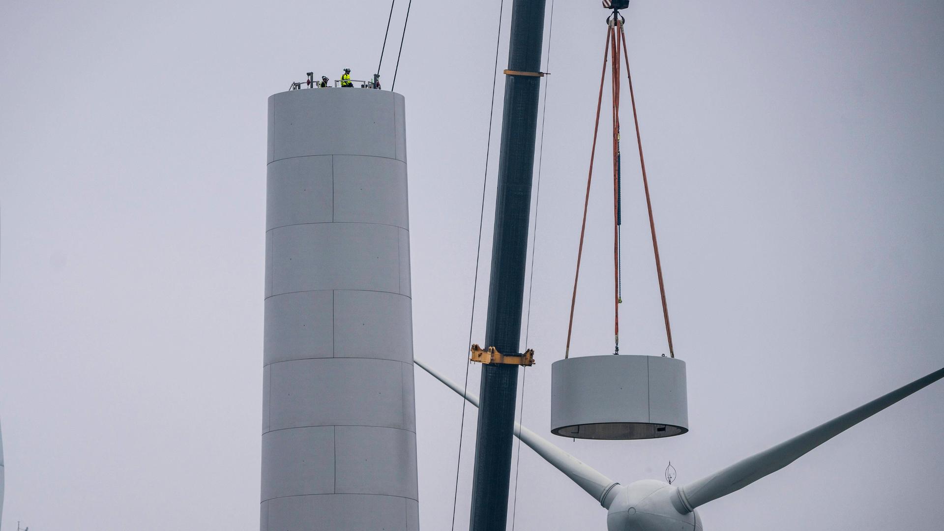 Typical: Aufbau Windrad