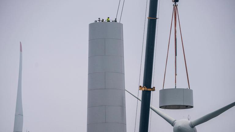 Typical: Aufbau Windrad