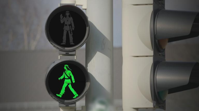 Winnetou als Ampelmännchen