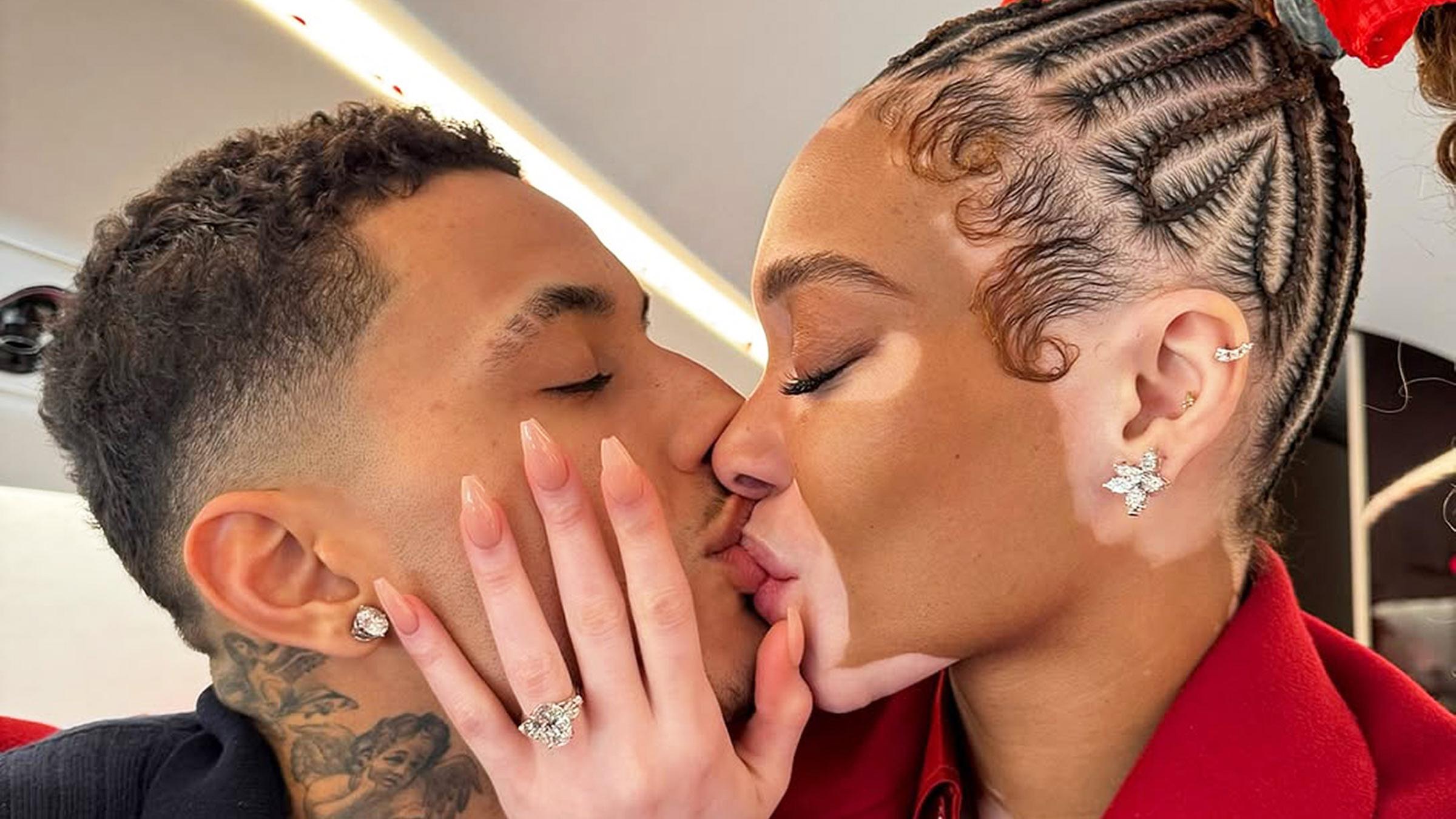 Kyle Kuzma, Basketballspieler von den Milwaukee Bucks und das Model Winnie Harlow. 