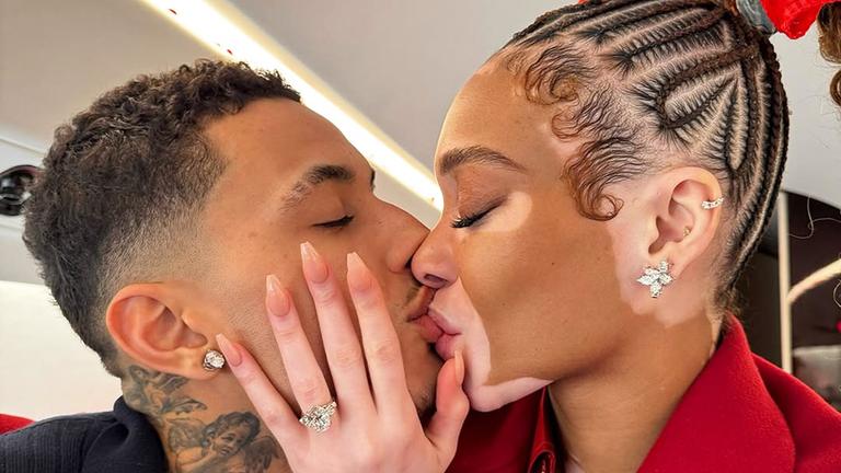 Kyle Kuzma, Basketballspieler von den Milwaukee Bucks und das Model Winnie Harlow. 