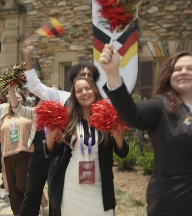 Empfang der DFB-Elf in Winston-Salem.