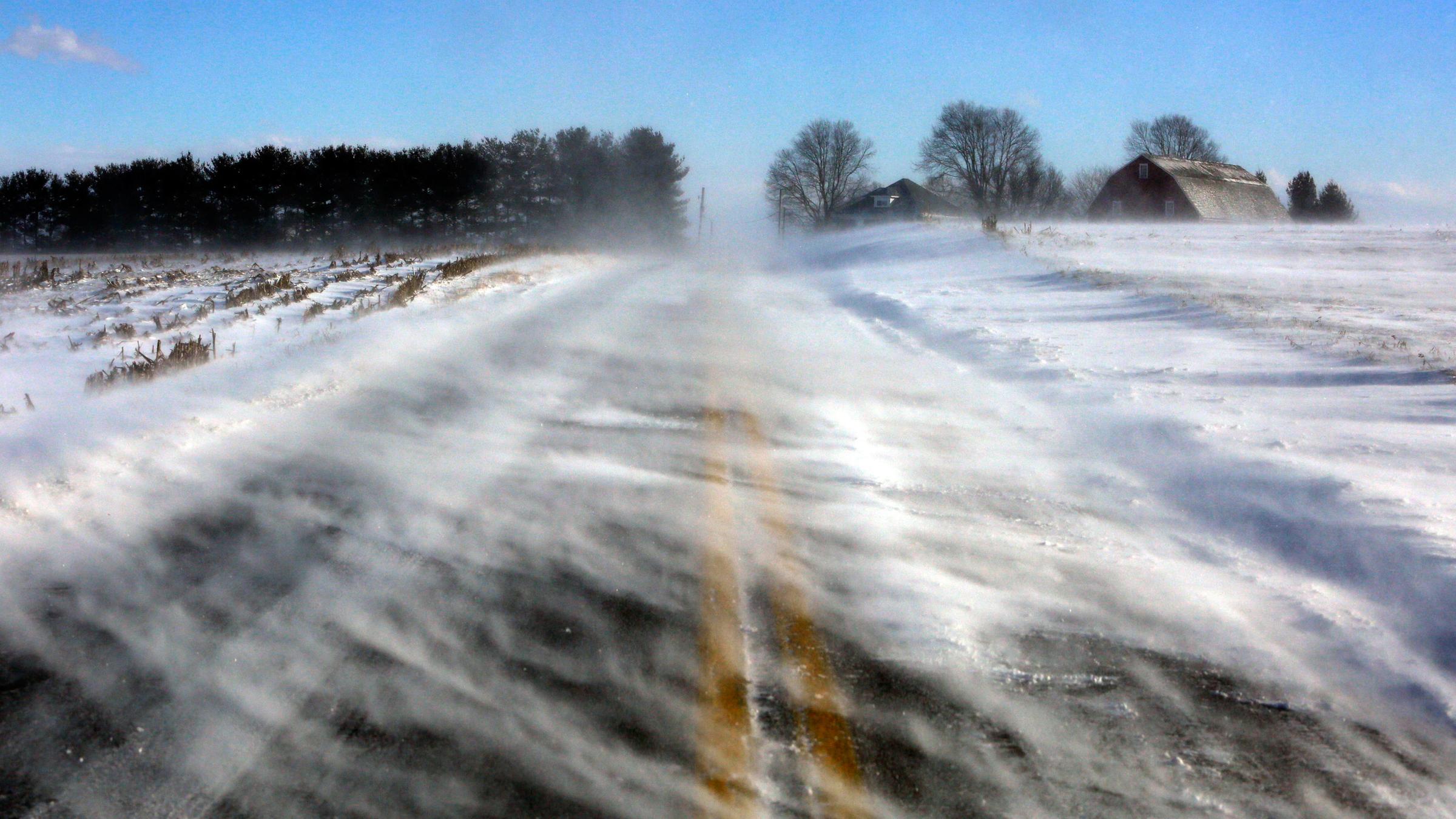 Winter in den USA, aufgenommen am 30.01.2019 in Mount Joy  (USA)