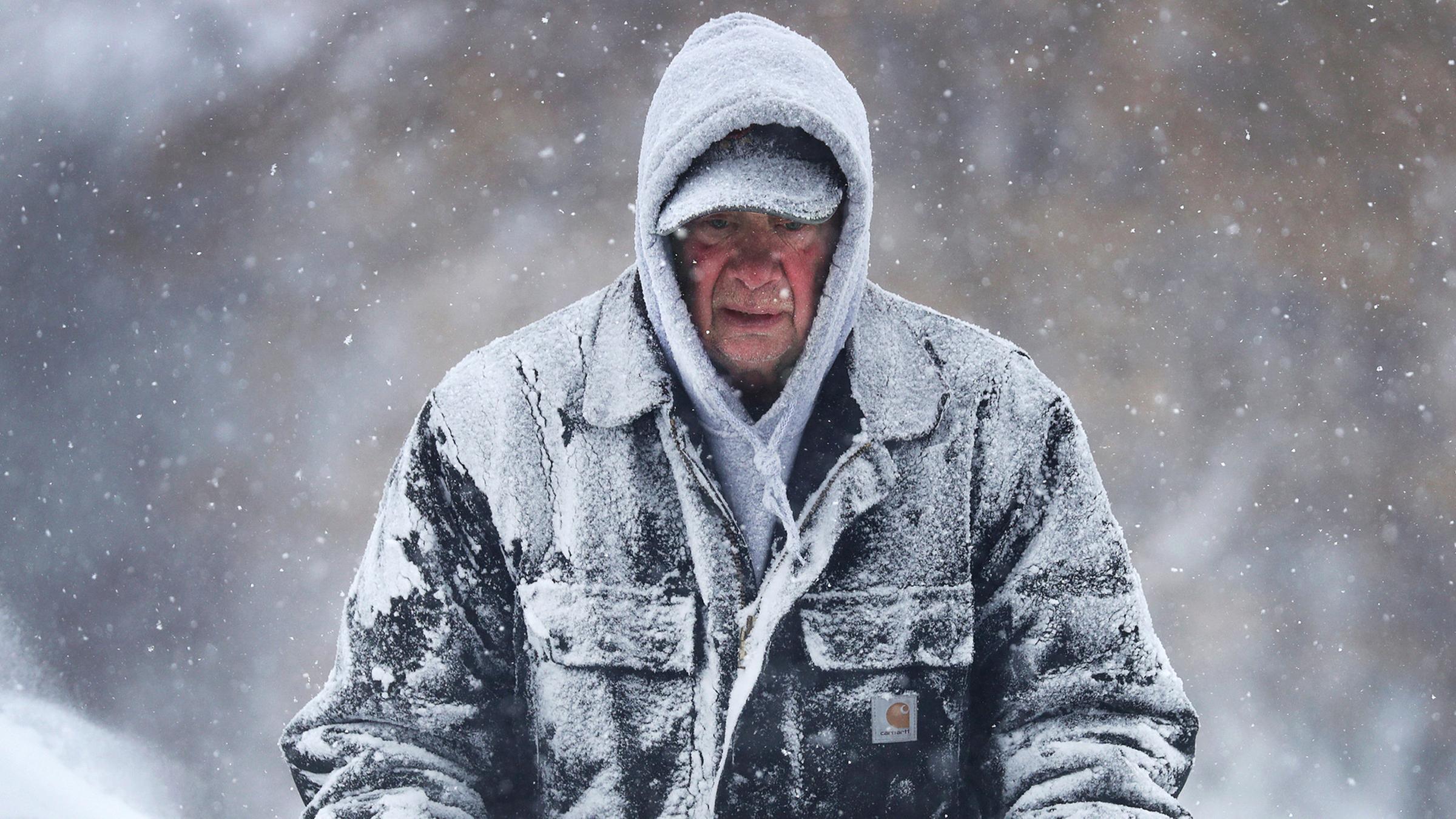 Winter in den USA am 28.01.2019 in Little Chute