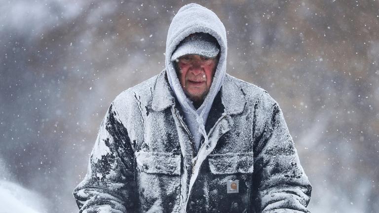 Winter in den USA am 28.01.2019 in Little Chute