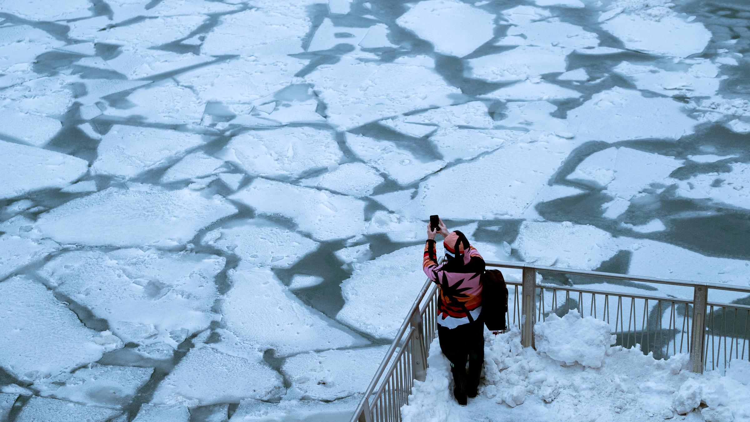 Winter in den USA am 30.01.2019 in Chicago