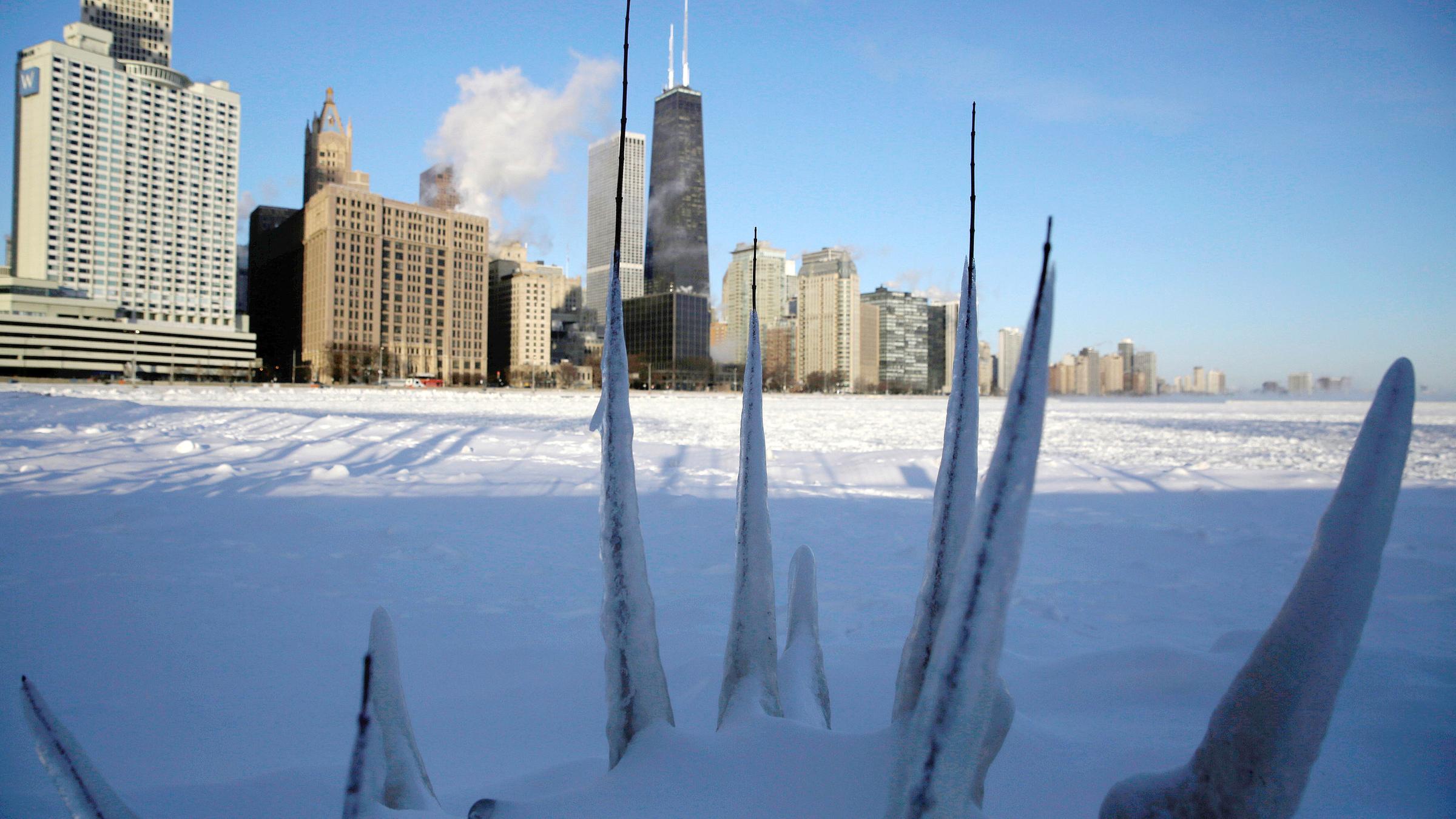 Winter in den USA am 30.01.2019 in Chicago