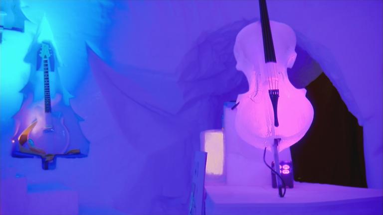 Wintermusikfestival auf dem Presena-Gletscher