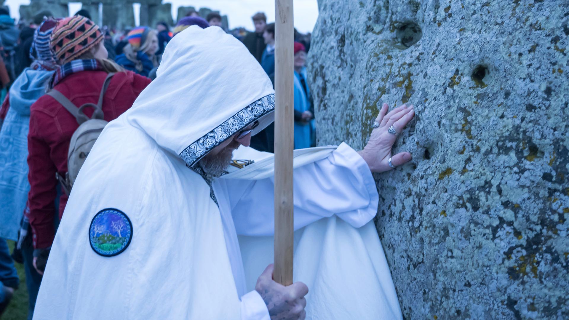 Feier zur Wintersonnenwende in Stonehenge