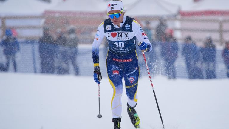 Die Schwedin Linn Svahn beim Langlauf-Weltcup in Lake Placid am 20. März 2026.