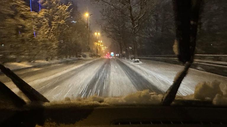 Winterwetter in Frankfurt