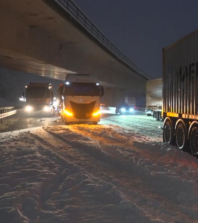 LKW im Schneestau