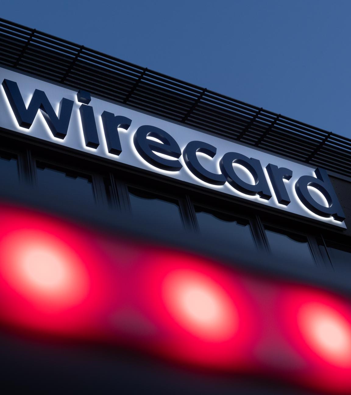 Es ist das Logo der Firma Wirecard zu sehen