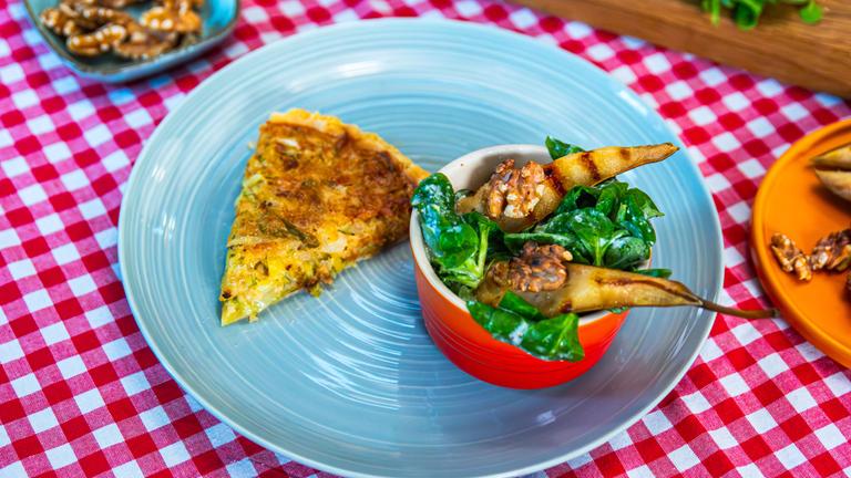 Wirsing-Quiche mit Speck