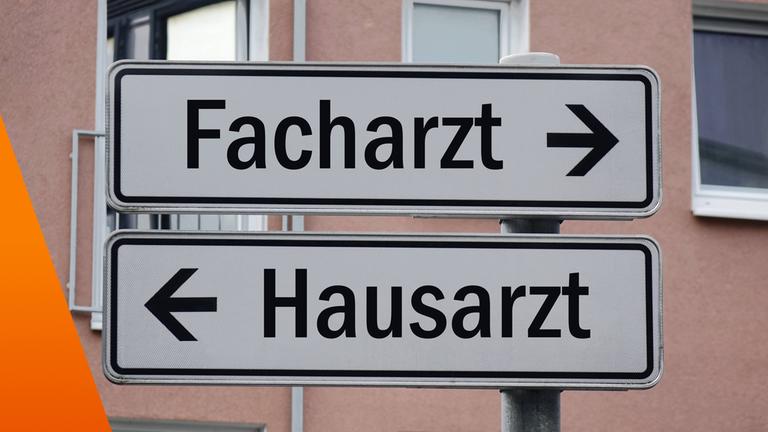 Schild Hausarzt und Schild Facharzt