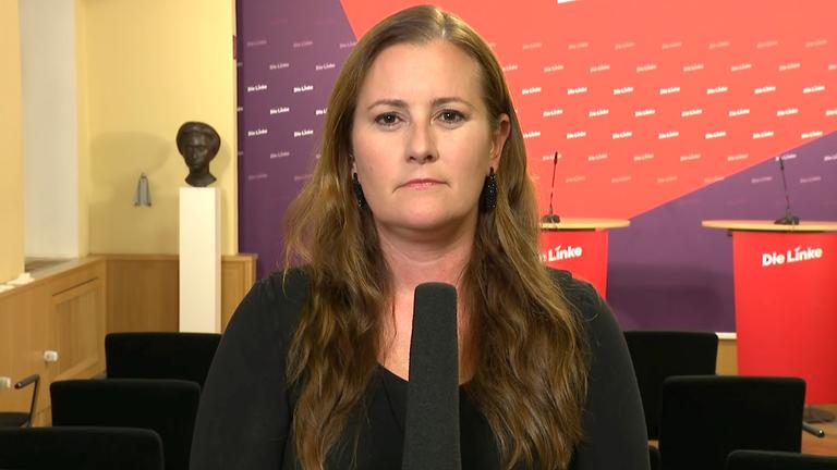 Janine Wissler, die Bundesvorsitzende von "Die Linke"