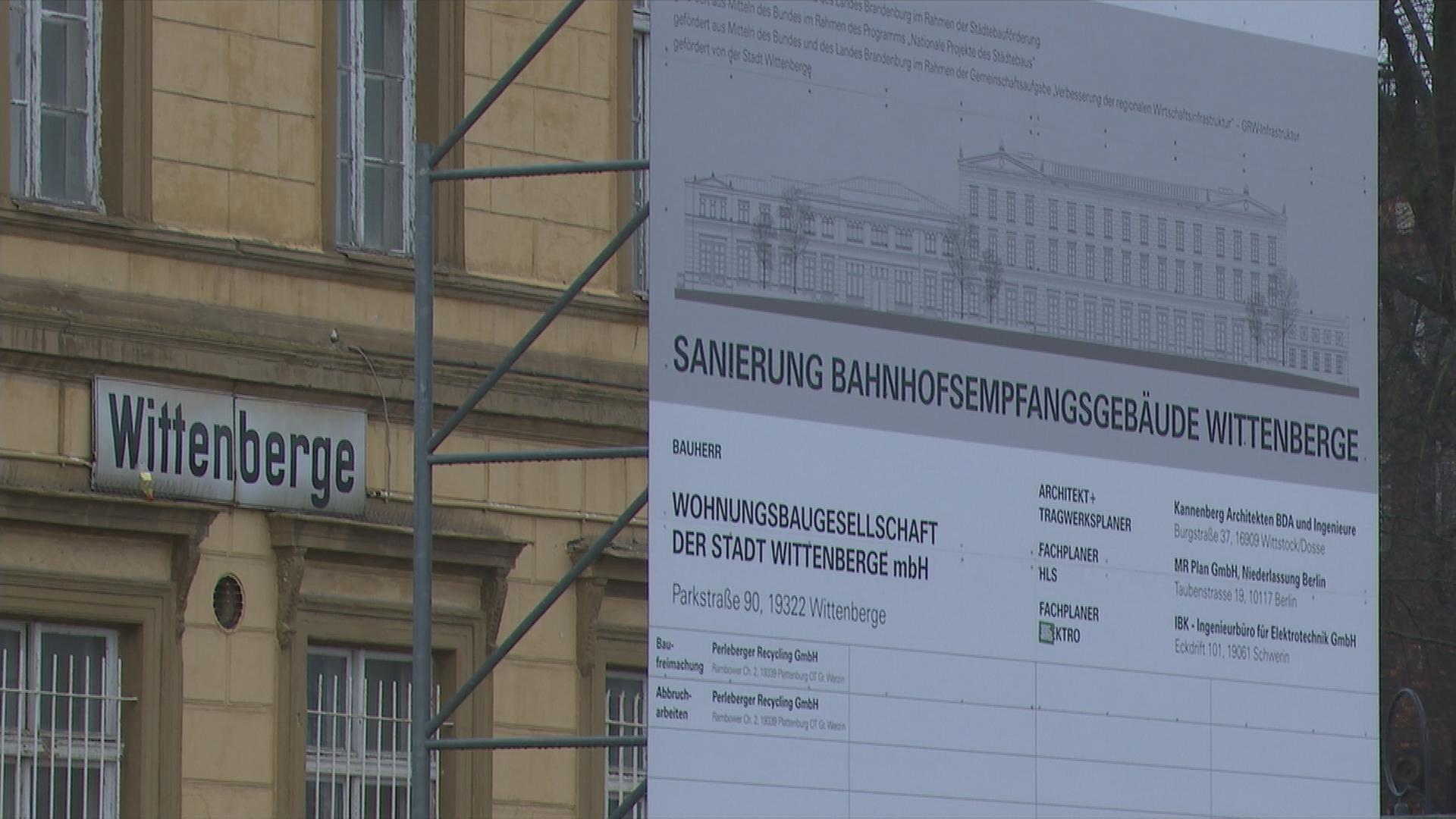 Bahnhof in Wittenberge in Brandenburg