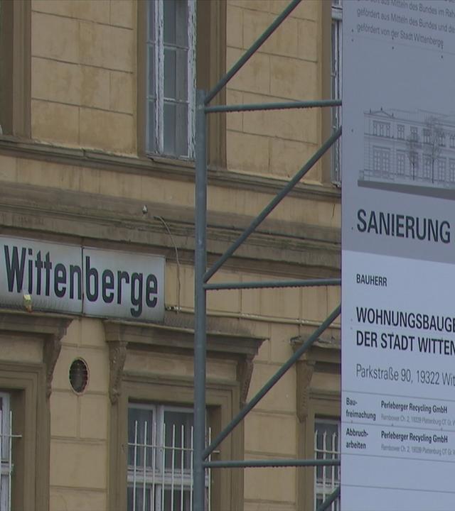 Bahnhof in Wittenberge in Brandenburg