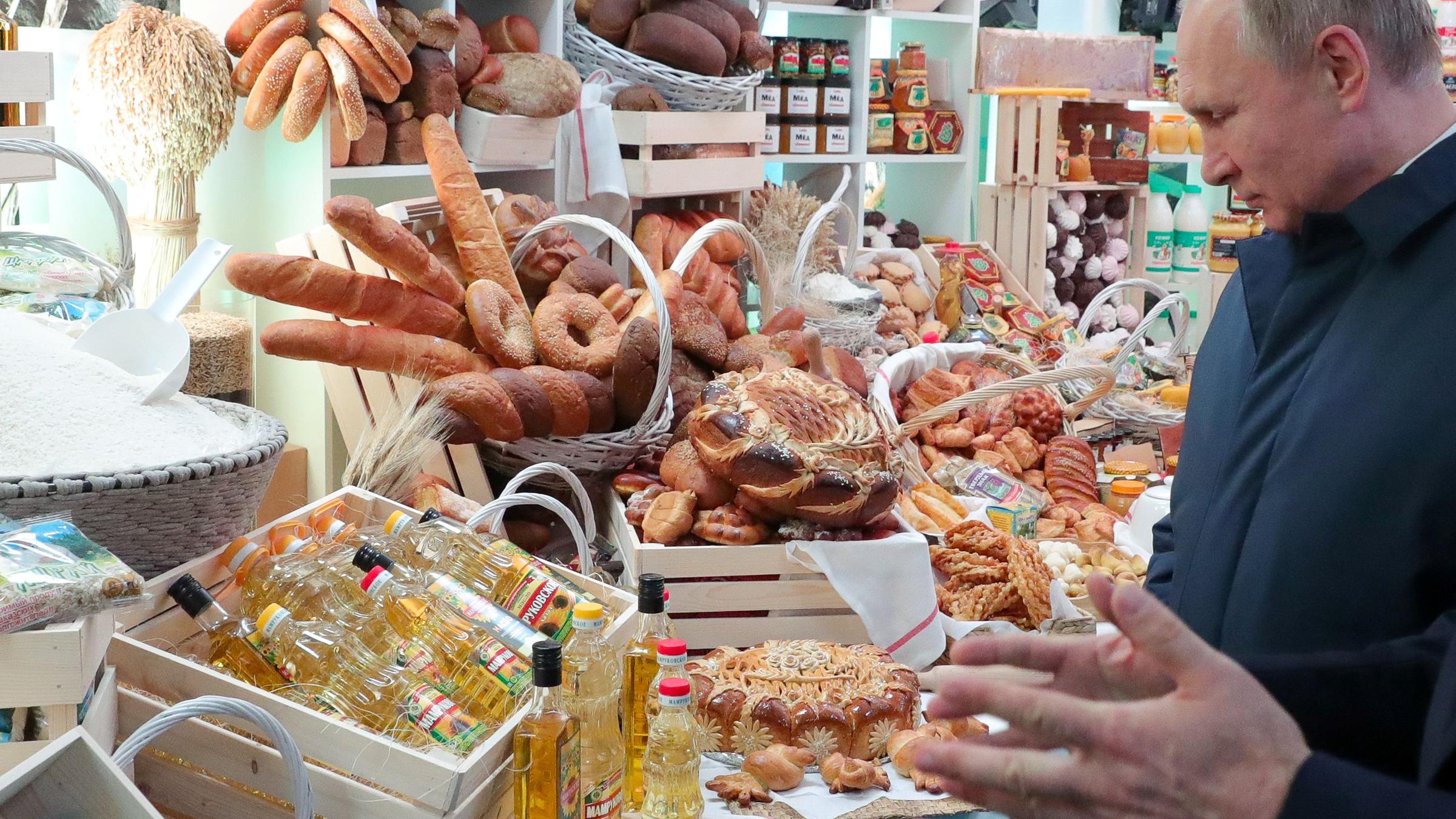 Wladimir Putin besucht im Dezember 2019 einen landwirtschaftlichen Betrieb in der Teilrepublik Adygeja