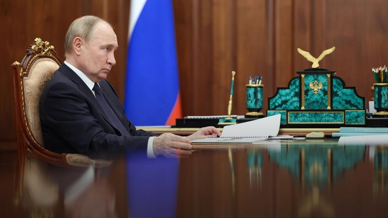 Wladimir Putin im Kreml in Moskau, am 31.05.2024. 