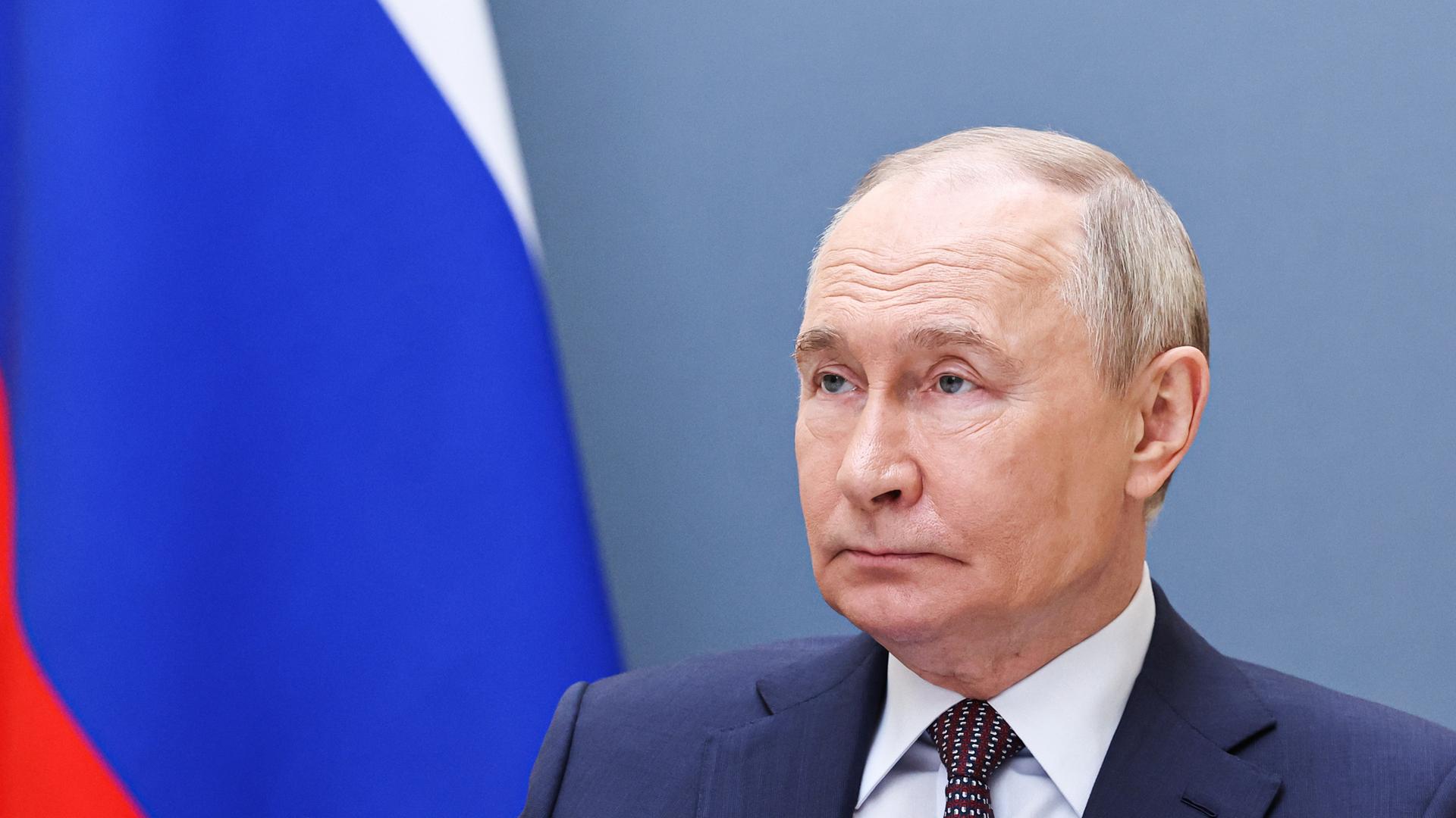 Wladimir Putin, aufgenommen am 11.05.2025 in Moskau (Russland)