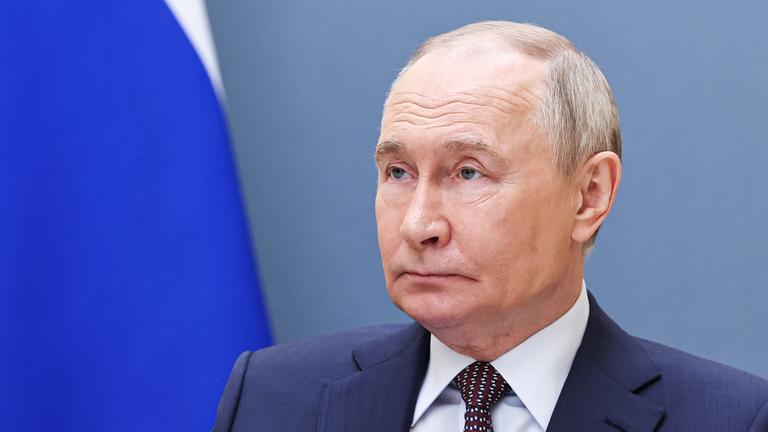 Wladimir Putin, aufgenommen am 11.05.2025 in Moskau (Russland)