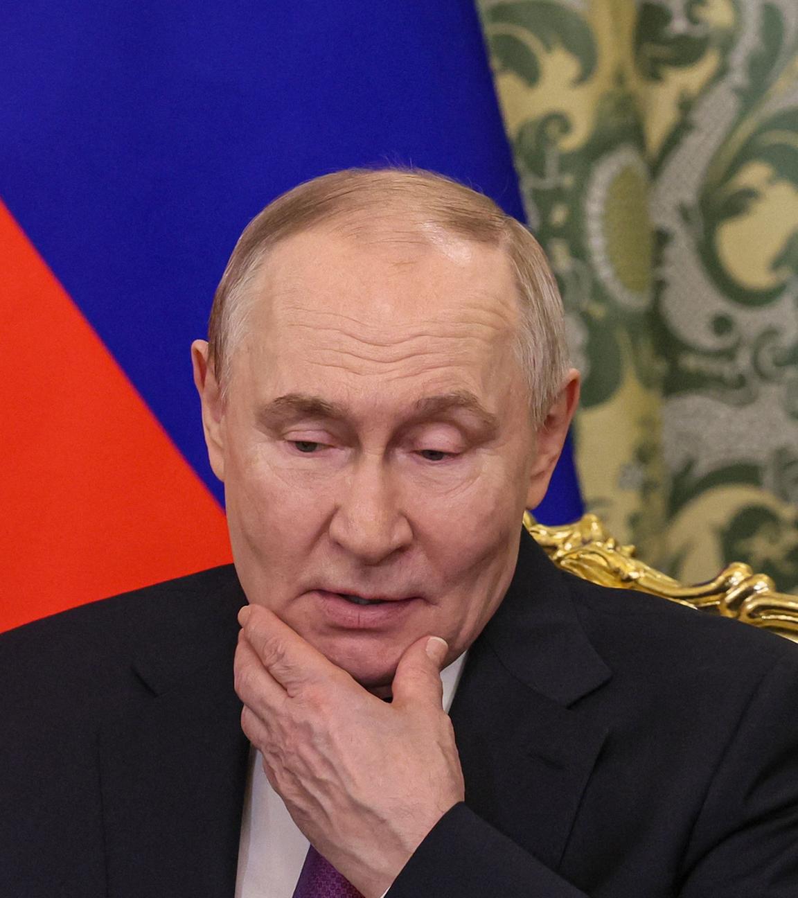 Der russische Präsident Wladimir Putin im Porträt.