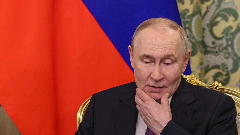 Der russische Präsident Wladimir Putin im Porträt.